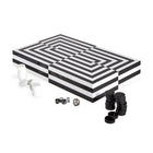 Op Art Lacquer Backgammon Set