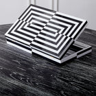 Op Art Lacquer Backgammon Set