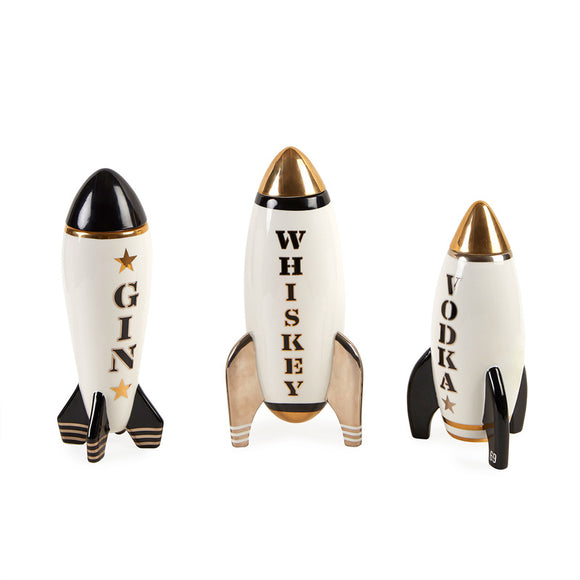 Jonathan Adler Whiskey Rocket Decanter - 2Modern Jonathan Adler Whiskey Rocket Decanter - 2Modern
