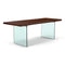Brooks Dining Table - Glass Base  option Americano