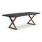 Brooks Dining Table - X Base  option Ebonized