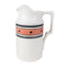 Hand-Painted Still-Life Pitcher  option Flour / Pink