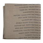 Oyster List Table Runner