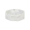 Modernist Octagonal Marble Bowl  option White Marble
