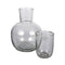 Seeded Glassware Carafe  option Deep Sage