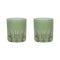 Rialto 12-Ounce Old Fashion Glass (Set of 2)  option Pale Sage