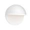 Mezza Cupola Outdoor LED Wall Sconce  option Textured White