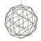 Constellation Hedron LED Pendant Light  option Polished Black Nickel / Clear