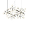 Nebula Square LED Chandelier  option Satin Nickel