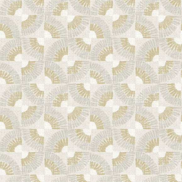Grasscloth Fans Wallpaper