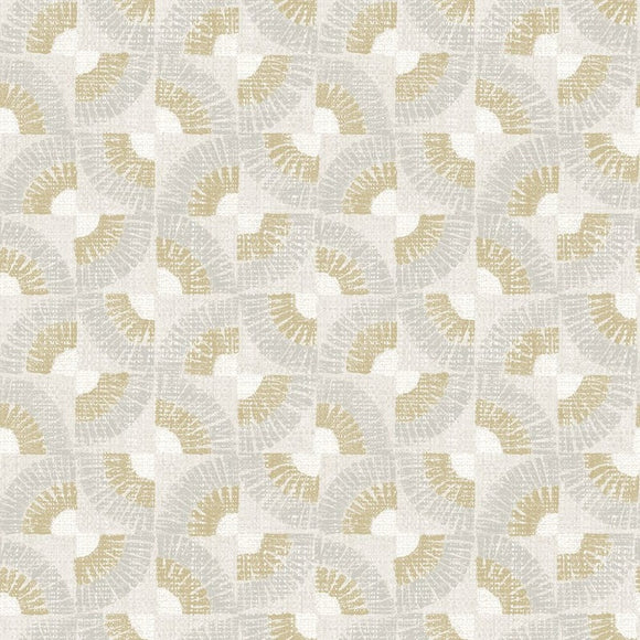 Grasscloth Fans Wallpaper