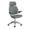 Freedom Headrest Office Chair  option Polished Aluminum with Graphite Trim