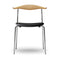 CH88P Dining Chair  option Oak / Oil with Chrome