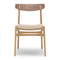 CH23 Dining Chair  option Oak / Oil Frame and Cover Cap with Walnut Backrest