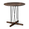 E021 Embrace Lounge/Coffee Table  option Walnut / Lacquer with Black Powder-Coated Steel