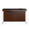 Sequel 20 Compact Desk  option 6103 CWL/S - Chocolate Stained Walnut/Satin Nickel