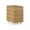 Sequel 20 Mobile File Pedestal  option 6107 WL - Natural Walnut