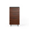Sequel 20 3-Drawer File Cabinet  option 6114 CWL/B - Chocolate Stained Walnut/Black