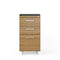 Sequel 20 3-Drawer File Cabinet  option 6114 WL/S - Natural Walnut/Satin Nickel
