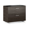 Sequel 20 Lateral File Cabinet  option 6116 CRL/S - Charcoal Stained Ash/Satin Nickel