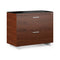 Sequel 20 Lateral File Cabinet  option 6116 CWL/S - Chocolate Stained Walnut/Satin Nickel