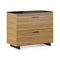 Sequel 20 Lateral File Cabinet  option 6116 WL/B - Natural Walnut/Black