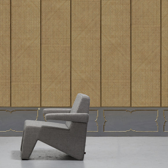 Wainscoting Webbing Wallpaper
