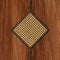 Diamond Webbing Wallpaper  option Mahogany