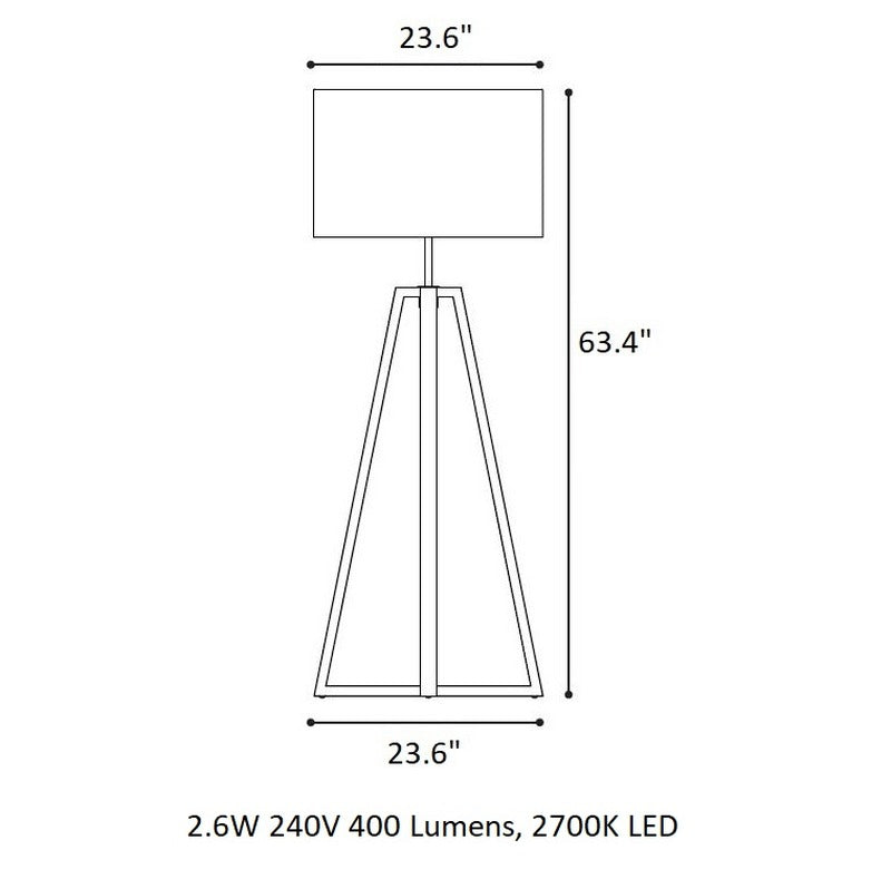 Club Lounge Solar LED Floor Lamp