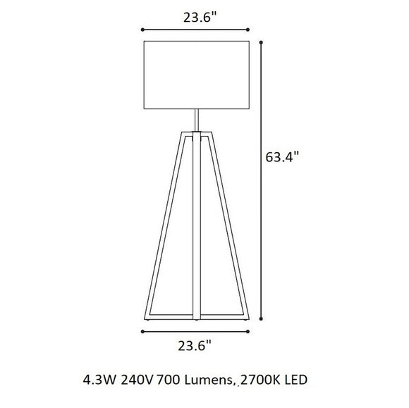Club Lounge Outdoor LED Floor Lamp