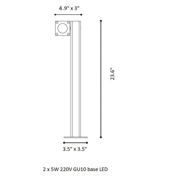 Q-Bic Outdoor Bollard Light