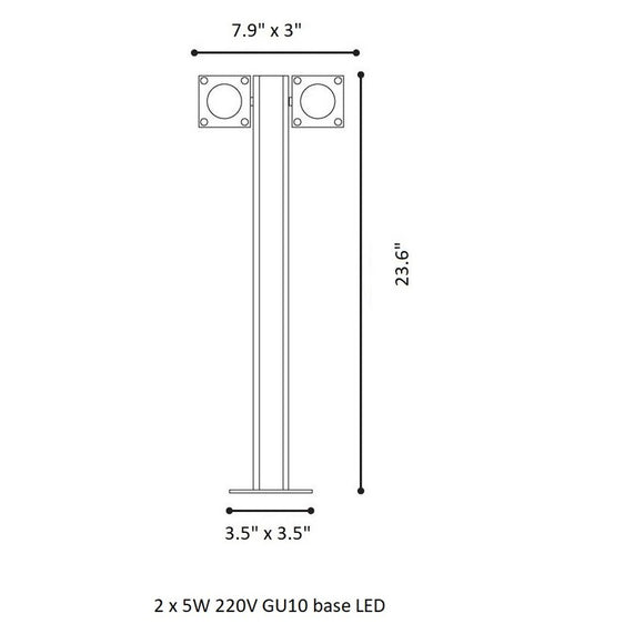 Q-Bic Outdoor Bollard Light
