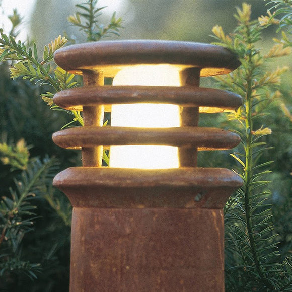 Rusty Outdoor Bollard Lamp