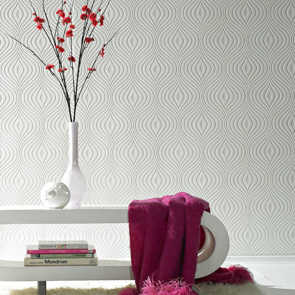 Curvy Paintable Wallpaper