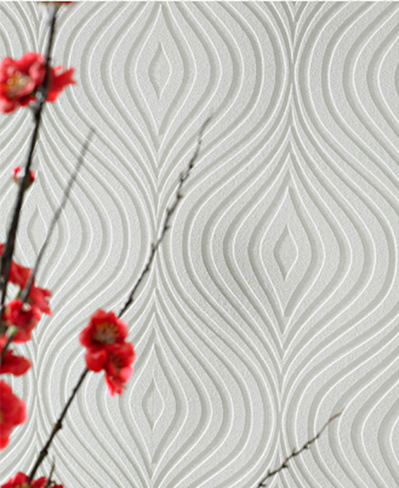 Curvy Paintable Wallpaper