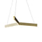 Tri Pendant Light  option Brushed Brass