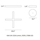 Cross Pendant Light