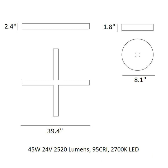 Cross Pendant Light