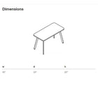 Rockwell Unscripted Rectangular Easy Table