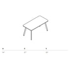 Rockwell Unscripted Rectangular Easy Table