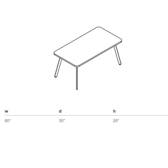 Rockwell Unscripted Rectangular Easy Table