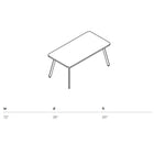 Rockwell Unscripted Rectangular Easy Table