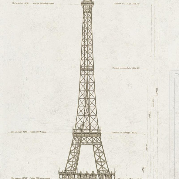 Grand Eiffel Wallpaper Sample Swatch