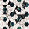 Hexa Metallic Wallpaper  option Jade