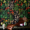 Japanese Garden Wallpaper  option Blue/Green/Red