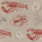 Lobster Wallpaper  option Red/Taupe
