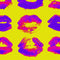 Neon Kiss Wallpaper  option Yellow