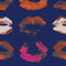 Neon Kiss Wallpaper Sample Swatch  option Indigo Sample