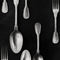 Cutlery Wallpaper Sample Swatch  option Silver Sample