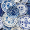 Delftware Wallpaper Sample Swatch  option Blue Sample